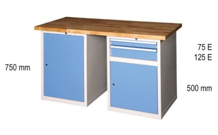Dielenské stoly série K, šírka 2000, hĺbka 700 alebo 800, výška 880 alebo 890 mm (6 modelov) - 2