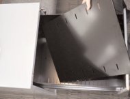 Vložené perforované dno + 2x deliaci priečka pre kartotéky Bisley Contract, formát FLS (šírka 470 mm)