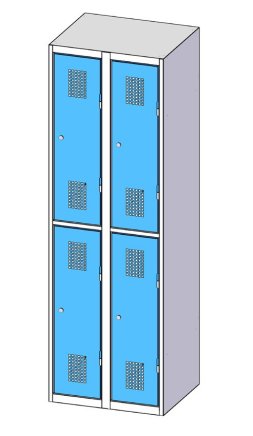 Šatňová skrinka delená XS54-18 - 5