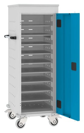 Vozík na notebooky WNL 110+ - 10 oddelení - 3