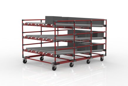 Gravitačný regál FIFO s kolieskami 22110953 - 2