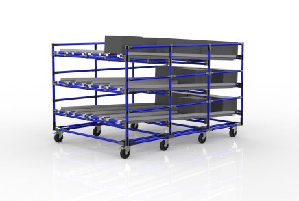 Gravitačný regál FIFO s kolieskami 22110953 - 3