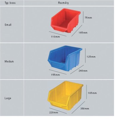 Plastový zásobník Ecobox small - farba žltá - 1