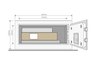 Nábytkový trezor Yale YL200STAND-E - 6
