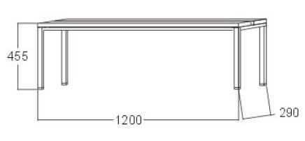Šatňová lavica A6270 - šírka 1200 mm - 1
