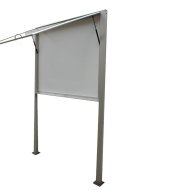 Jednokrídlová obojstranná vitrína HO60 so vzperami - 54 x A4