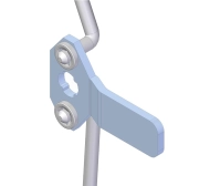 Trojbodový zámok pre šatníky POLAK PZ3