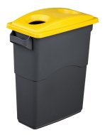 Veko na odpadkový kôš EcoSort na plasty - farba žltá