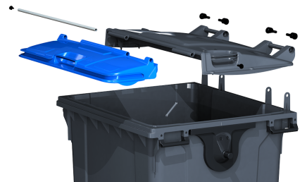 Plastový kontajner SPLIT LID - 7