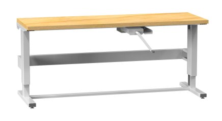 Kľukou nastaviteľný stôl 20ERGO12 - šírka 2500 mm