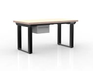 Elektricky výškovo nastavitelný pracovný stôl s kontajnerom a jednou zásuvkou 24111931