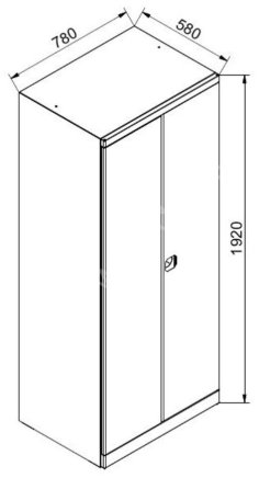 Skriňa na náradie Universal 580 - 2
