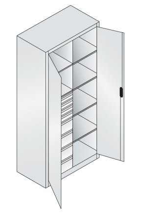 Dielenská skrinka 8921-305 (2 modely) - 6