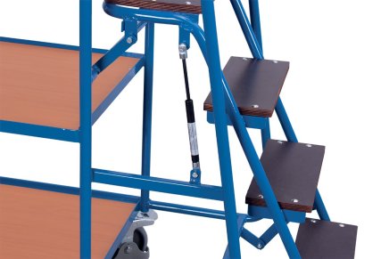 Vychystávací vozík so schodíkmi, 4 police - 1