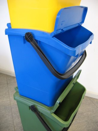 Odpadkový kôš Urba Plus - farba žltá - 1