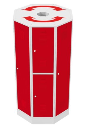 Otočná zostava šatníkov RAS P1A - 2