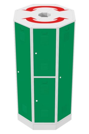 Otočná zostava šatníkov RAS P1A - 4