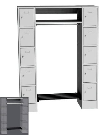 Šatňová zostava Kovos OTS 80A