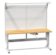 Kľukou nastaviteľný stôl s nadstavbou (2 modely)