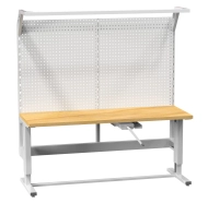 Kľukou nastaviteľný stôl s nadstavbou (2 modely)