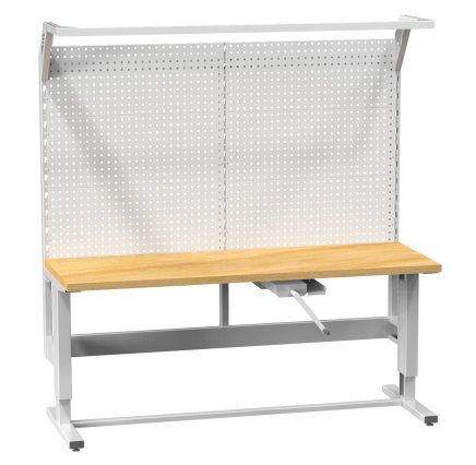 Kľukou nastaviteľný stôl s nadstavbou (2 modely)