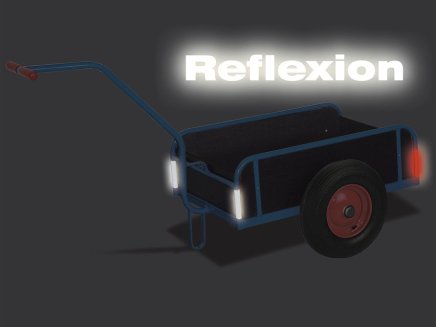 Ručný dvojkolesový vozík, zu-1280, ložná plocha 765 mm x 435 mm - 2