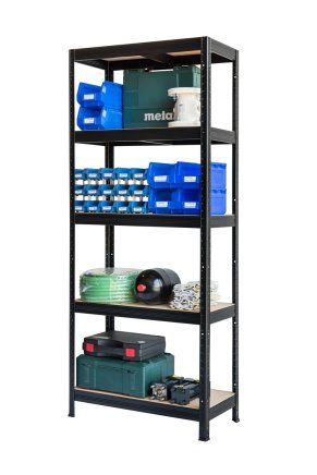 Bezskrutkový policový regál Futur 200 1800x1200x450mm čierna - 2