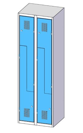 Šatňová skrinka delená XS84-18Z - 4