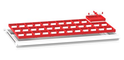 Plastové delenie zásuviek ZC 54 x 27D