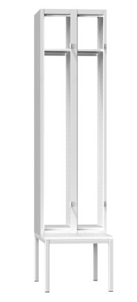 Šatníková skrinka dvojdverová s lavicou XS62B-17 - 2