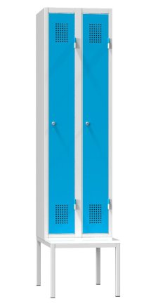 Šatníková skrinka dvojdverová s lavicou XS62B-17