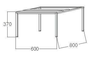 Šatňová lavica A7660 - šírka 600 mm - 2