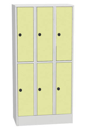 Šatníková skrinka s HPL dverami typ SHS 33BH - 3