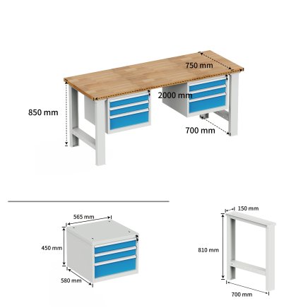 Dielenský pracovný stôl EN_2023 - 2