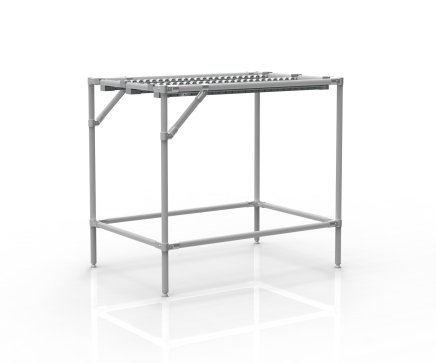 Dopravník so zapustenými valčekovými traťami (rôzne varianty)