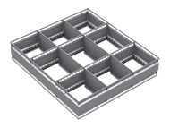 Vnútorné delenie zásuvok VND EPO 12B