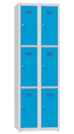 Boxová skriňa šesťdverová XS66-18