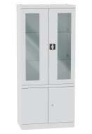 Skriňa so sklenenými a plnými dverami Malow NSML 114