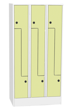 Šatníková skrinka s HPL dverami typ SZS 33AH - 3