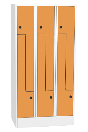 Šatníková skrinka s HPL dverami typ SZS 33AH - 2