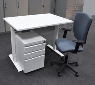 Kancelársky písací stôl so stoličkou a kontajnerom EO16_HDT_Matrix