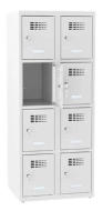 Šatníková skriňa kovová so zníženou výškou MSum 324S šířka 600 mm