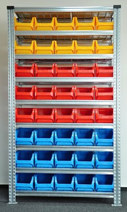 Regál s plastovými boxmi 877851017_VAR_7