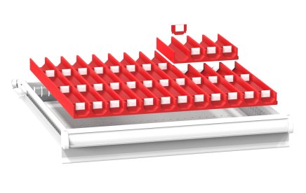 Plastové delenie zásuviek ZA 27 x 27D