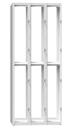 Šatňová skrinka delená XS96-18P - 2