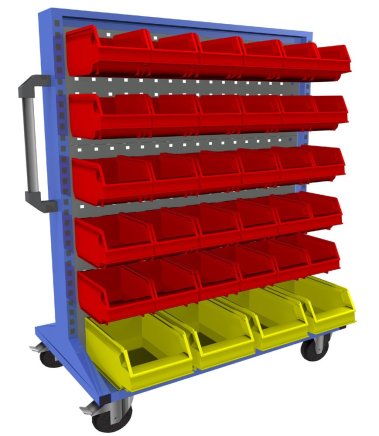 Pojazdný obojstranný panel s vybavením PSZ_21_B_VAR_6