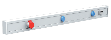 Zásuvková lišta dĺžky 1200, 1500 alebo 2000 mm