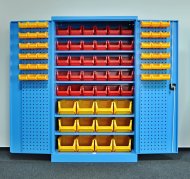 Dielenská skriňa Kovos s plastovými boxami SPZ_11_0003_C_VAR_3