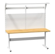 Elektricky nastaviteľný ERGO stôl s nadstavbou