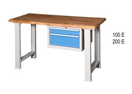 Dielenské stoly série B, šírka 1500, hĺbka 700 alebo 800, výška 880 alebo 890 mm (6 modelov) - 2